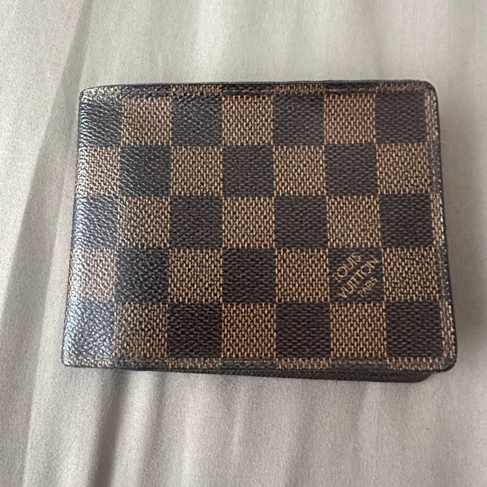 Louis Vuitton Brown Checkered Wallet